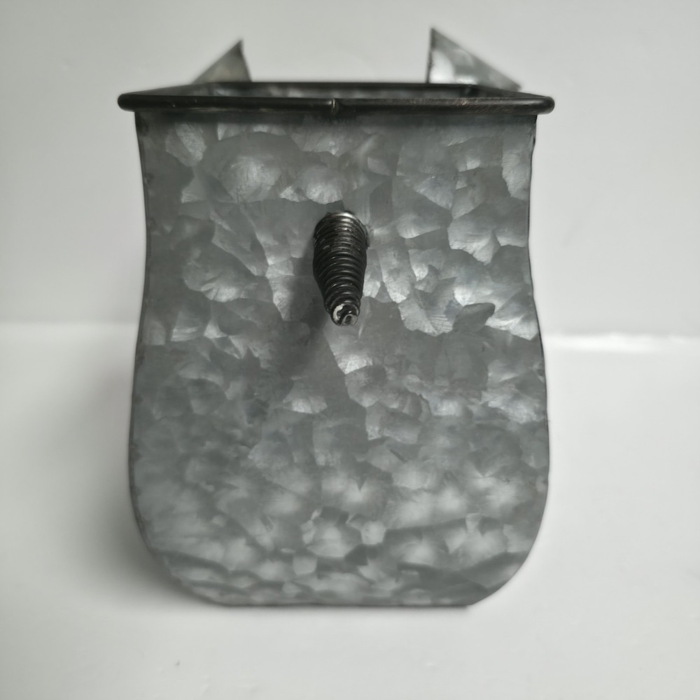 Sagebrook Home Galvanized Tin Pig Planter Country Farmhouse Metal Flower Pot - Picture 4 of 10